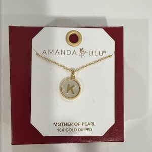 Gold Mother of Pearl Necklace